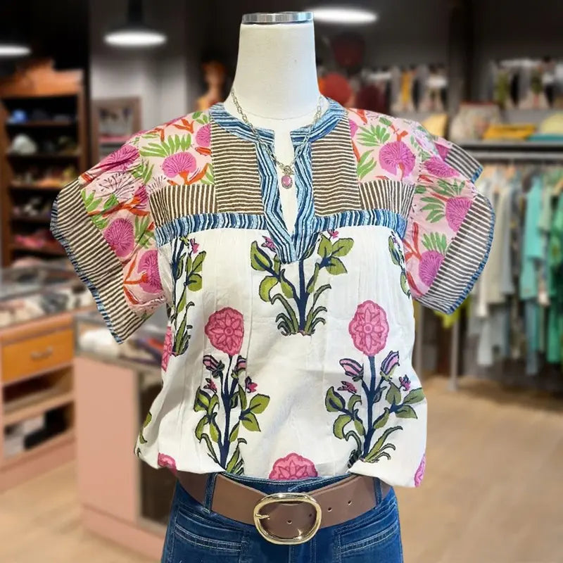 Uriella | Brodert Boho Bluse