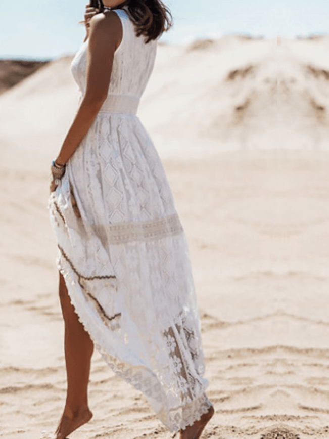 Edith | Boho Kant Maxi Kjole