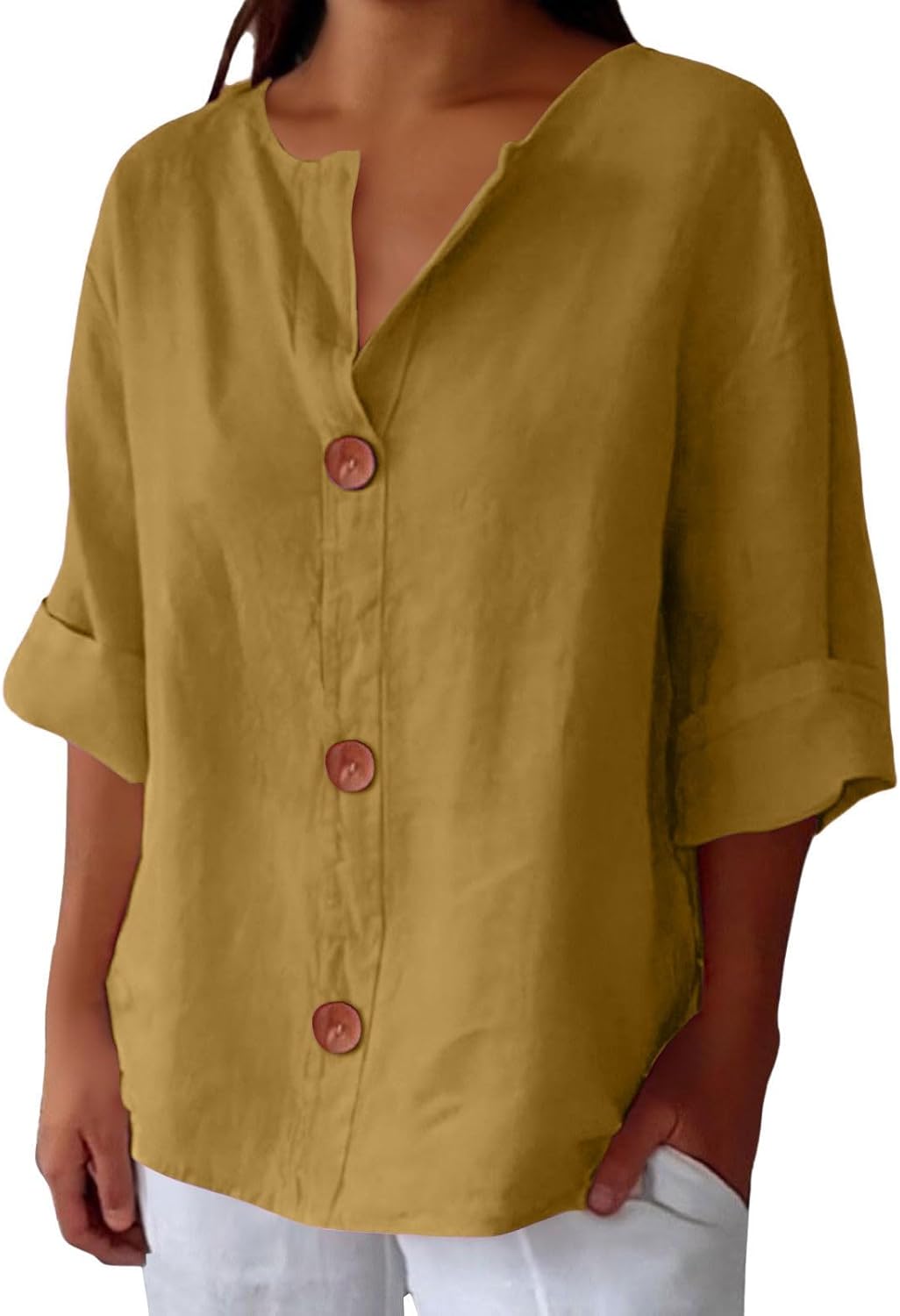Clara | Løs Linbluse