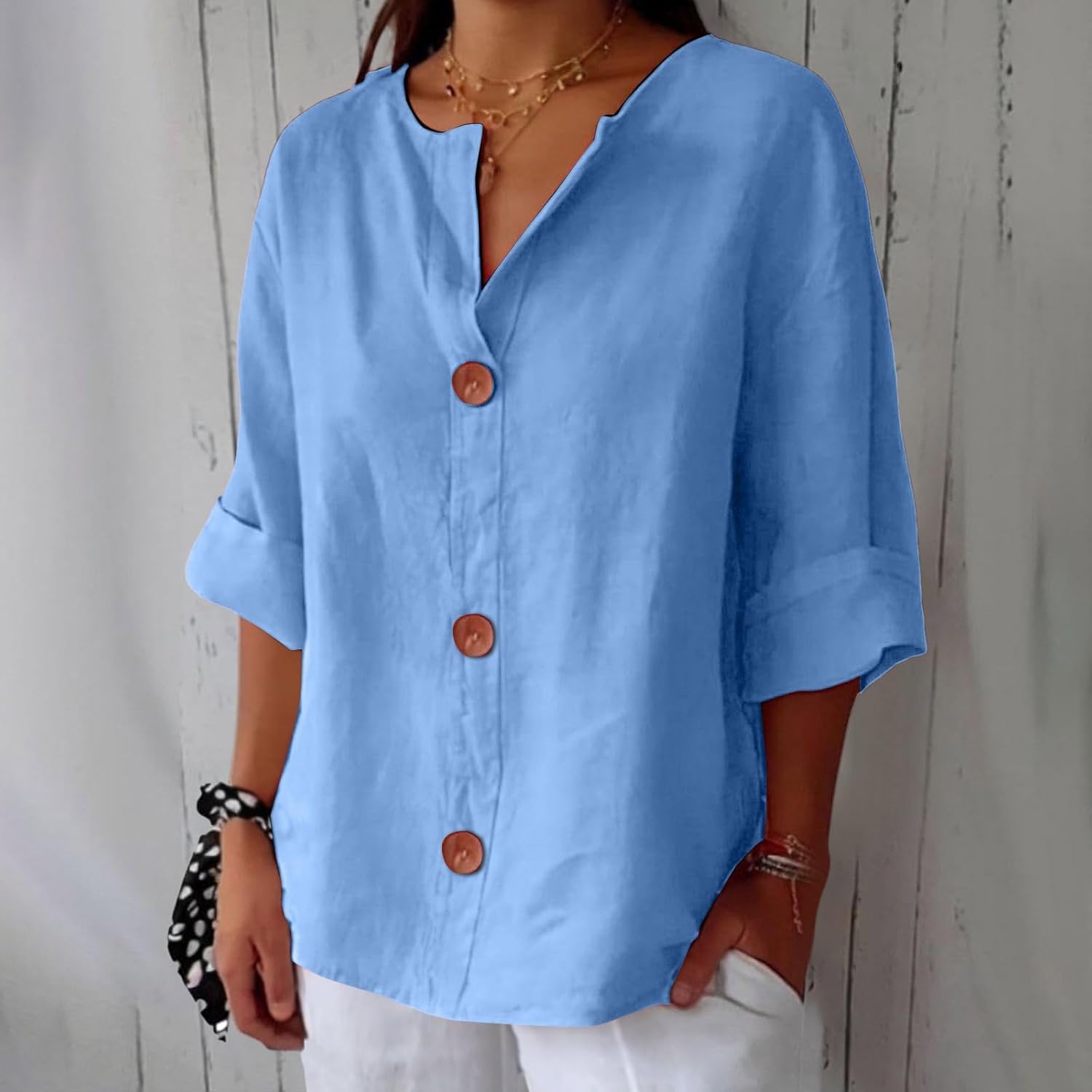Clara | Løs Linbluse