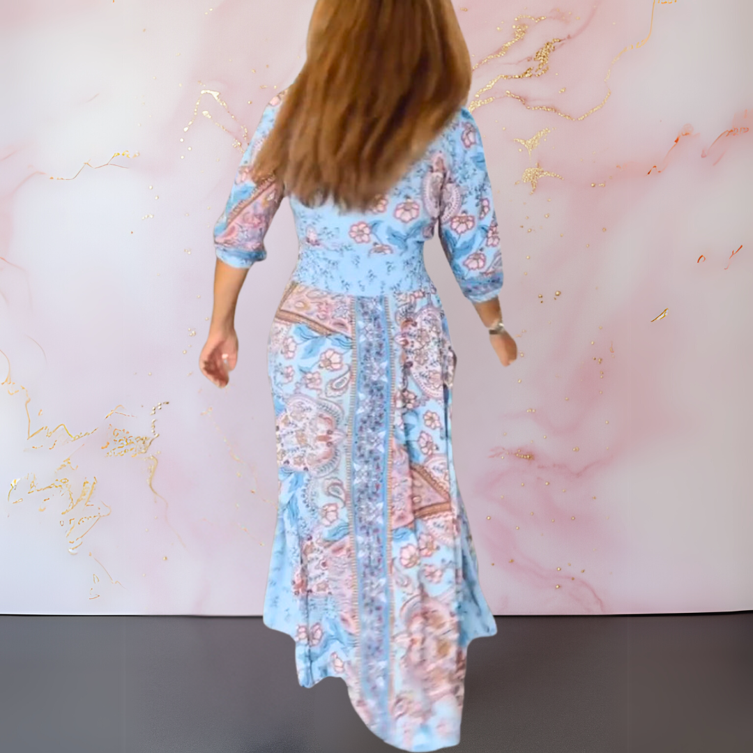 Alvhild | Elegant sommerkjole med V-hals
