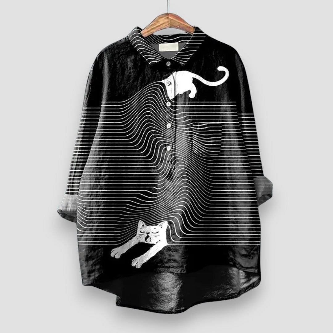 Mina | Kvinne chemise med hundemotiv