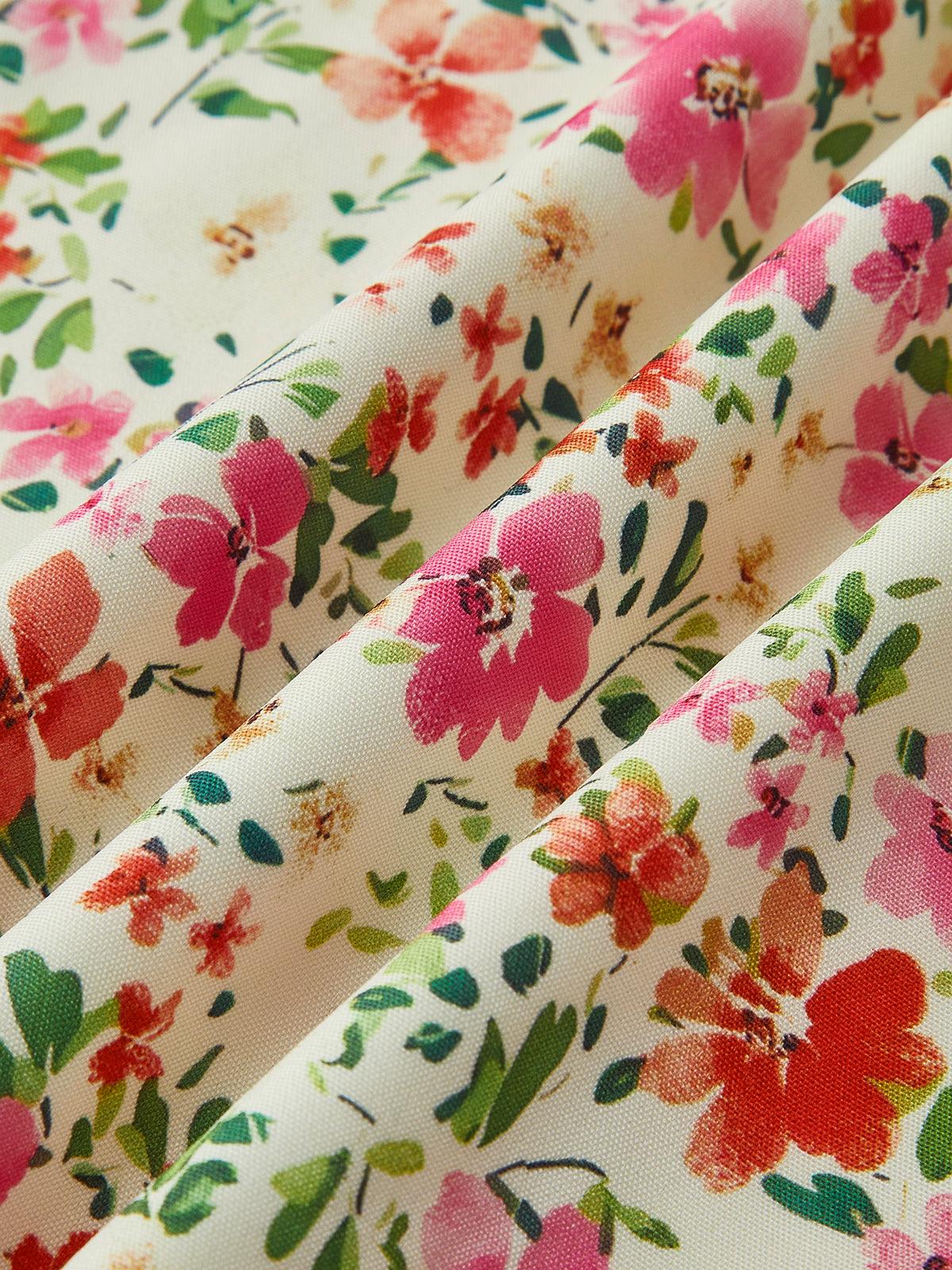 Jacquelin | Midi-kjole med blomsterkant