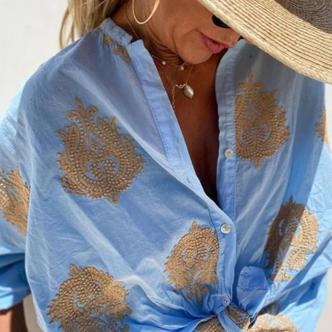 Majken | Trykt bluse