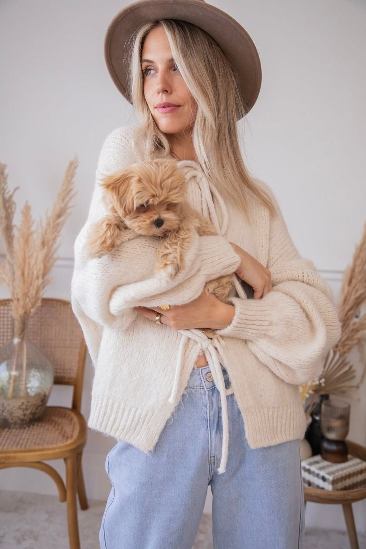 Manon | Cardigan med Sløyfedetaljer