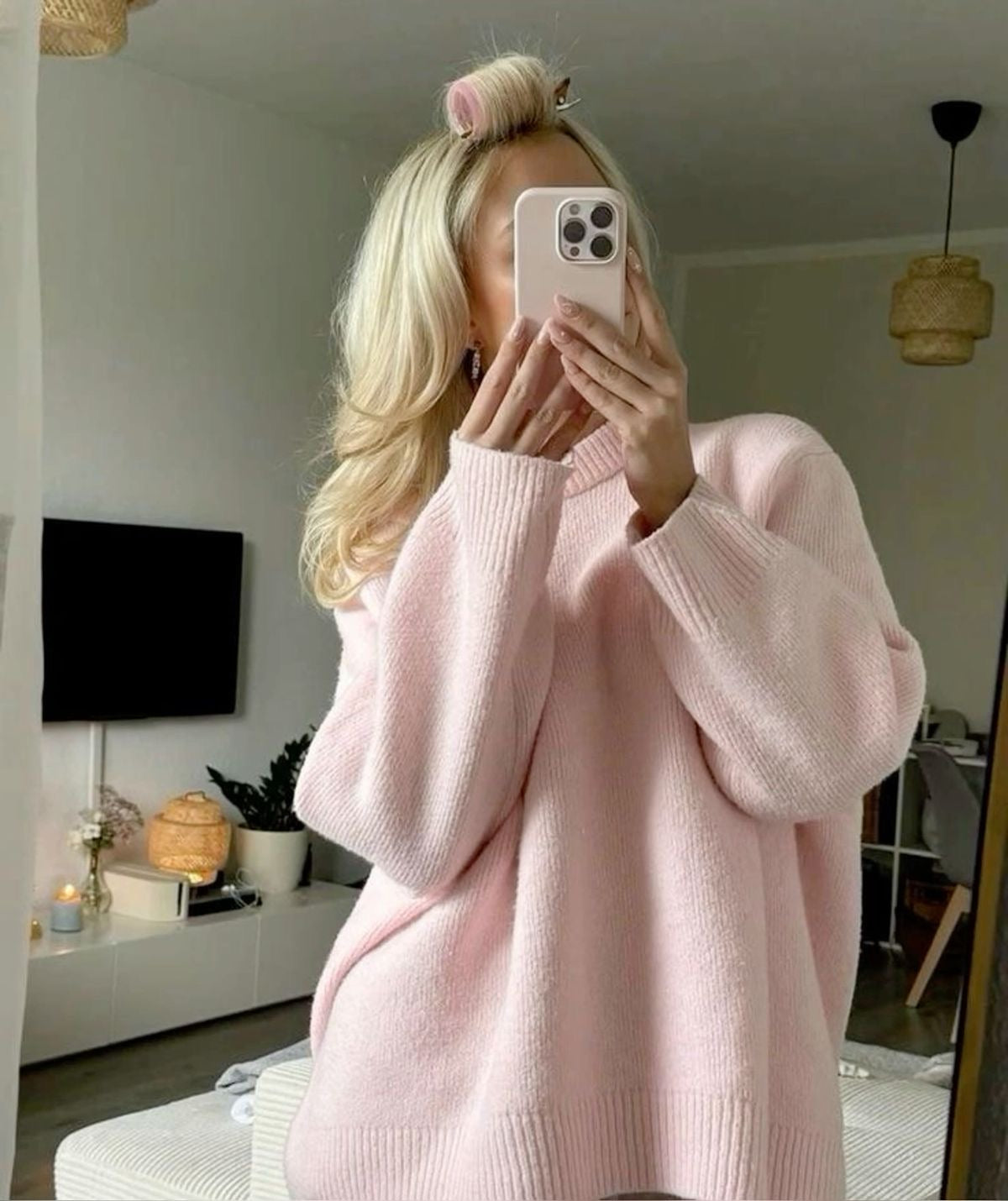 Bérénice | Rosa oversized genser