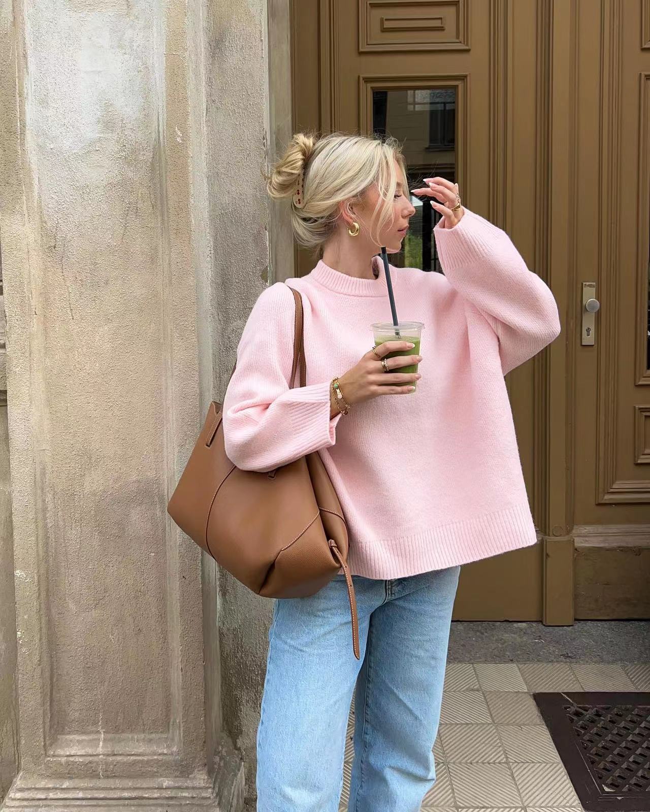 Bérénice | Rosa oversized genser