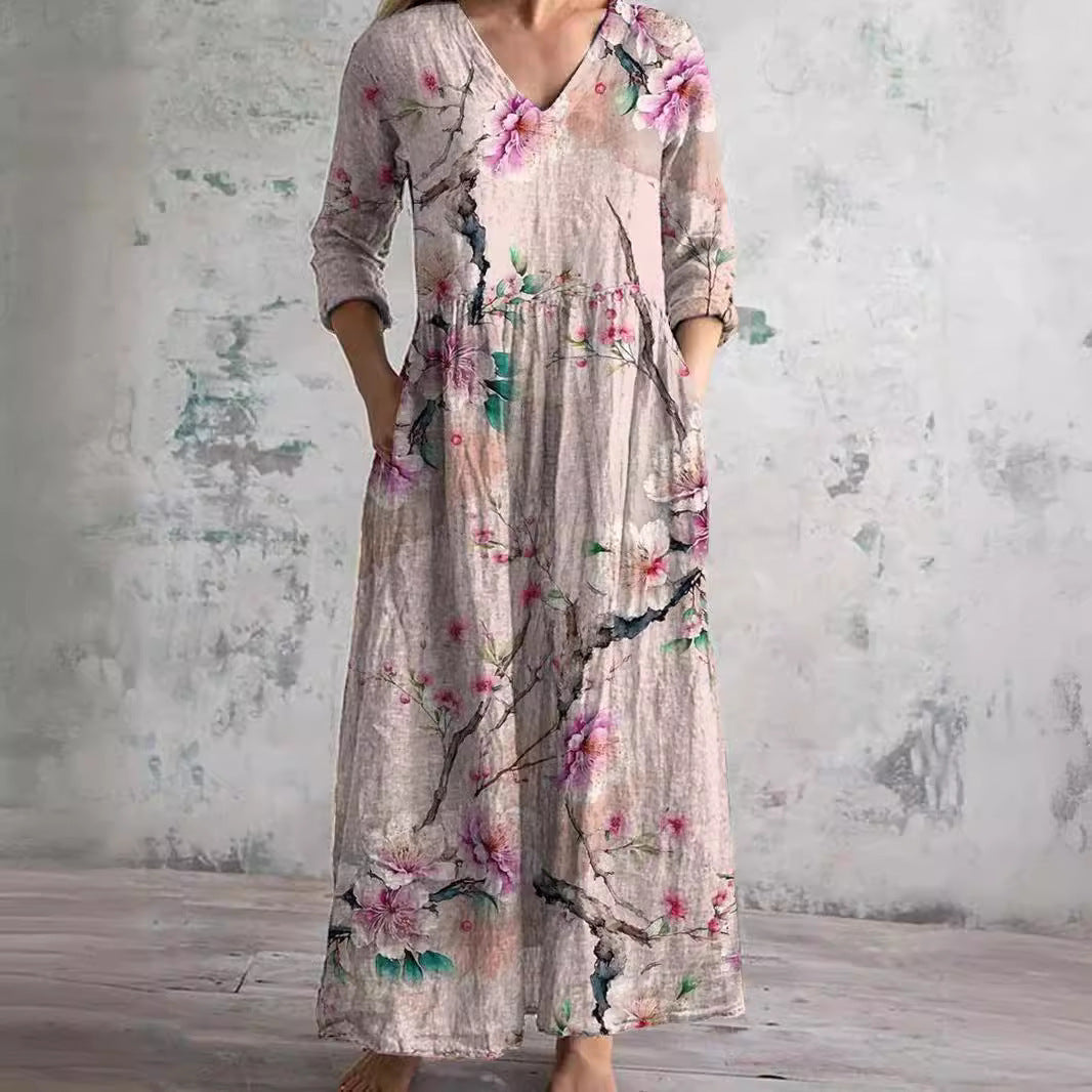 Tina | Elegant sommerkjole med blomsterprint