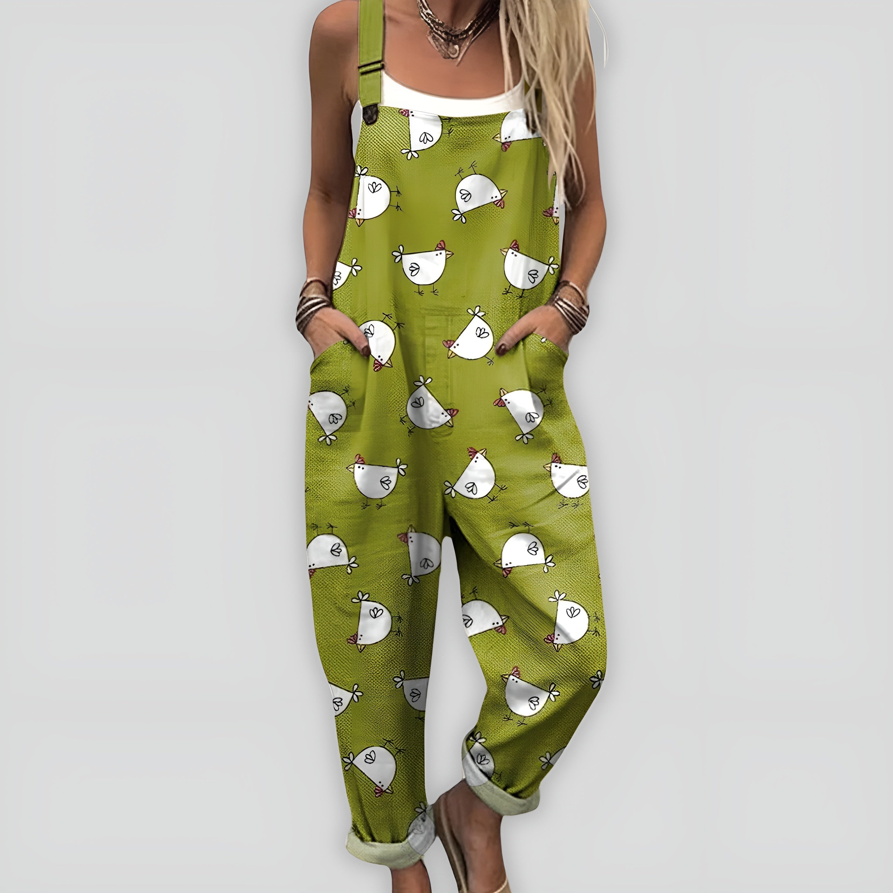 Anja™ - Komfortabel og Stilig Jumpsuit med Løs Passform