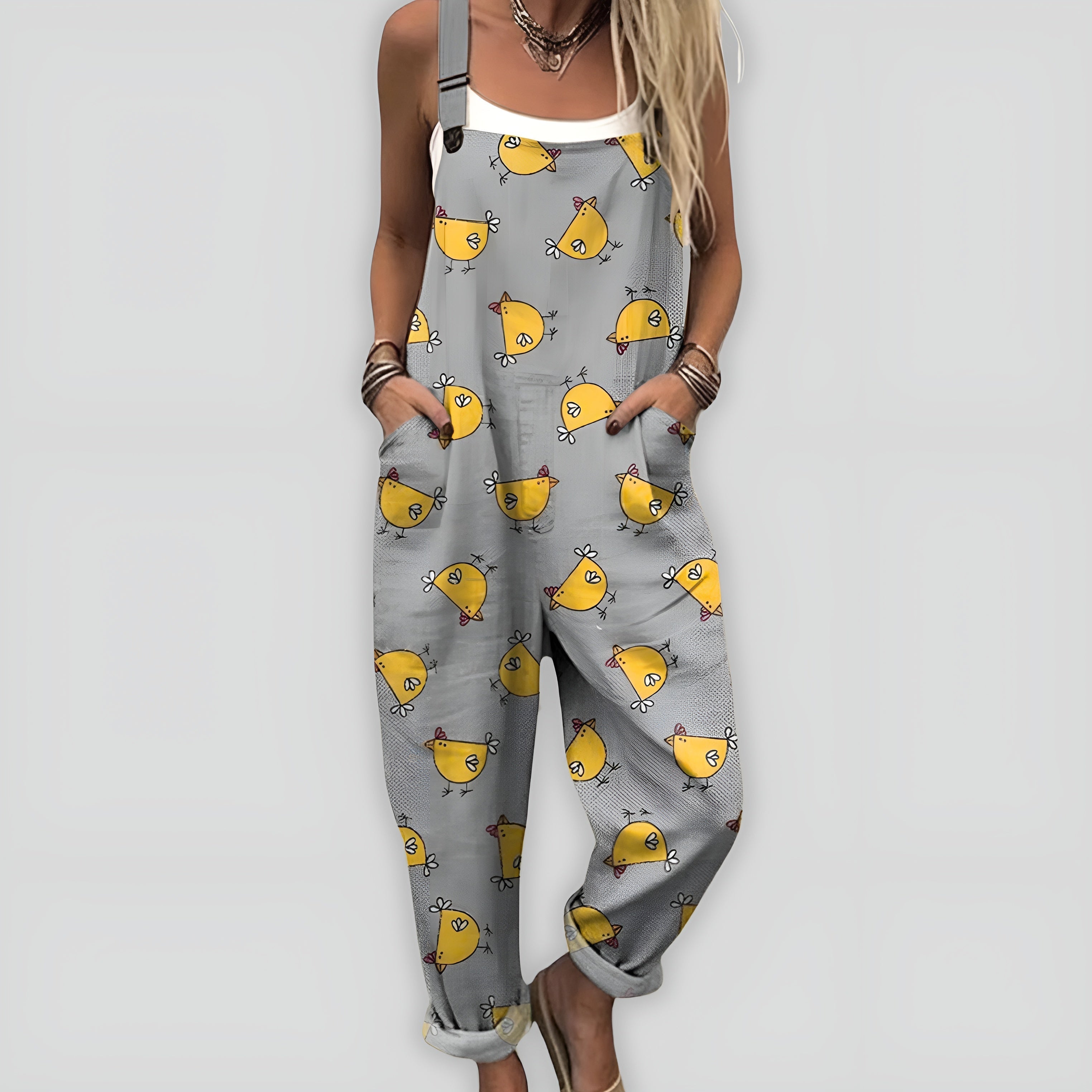 Anja™ - Komfortabel og Stilig Jumpsuit med Løs Passform