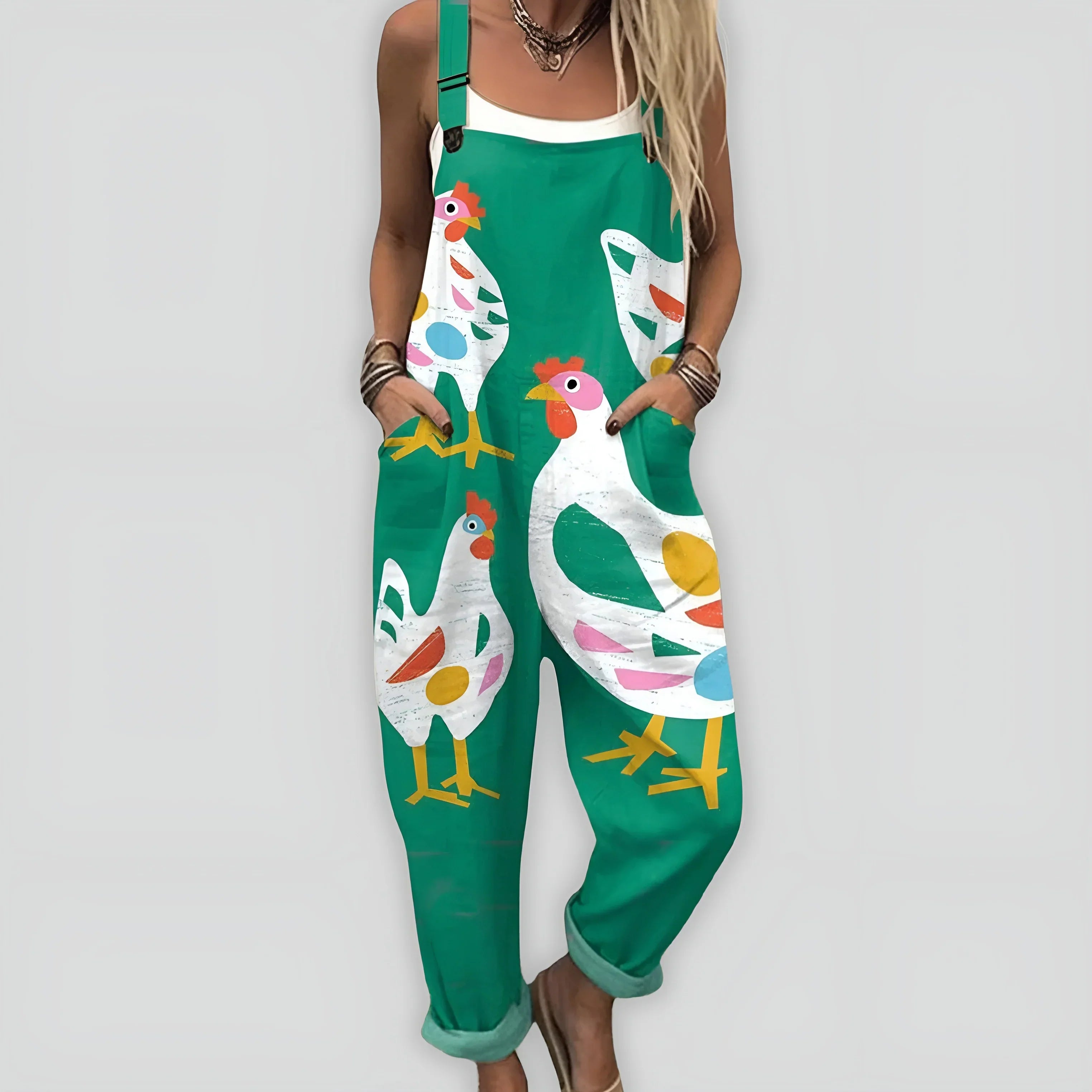 Anja™ - Komfortabel og Stilig Jumpsuit med Løs Passform