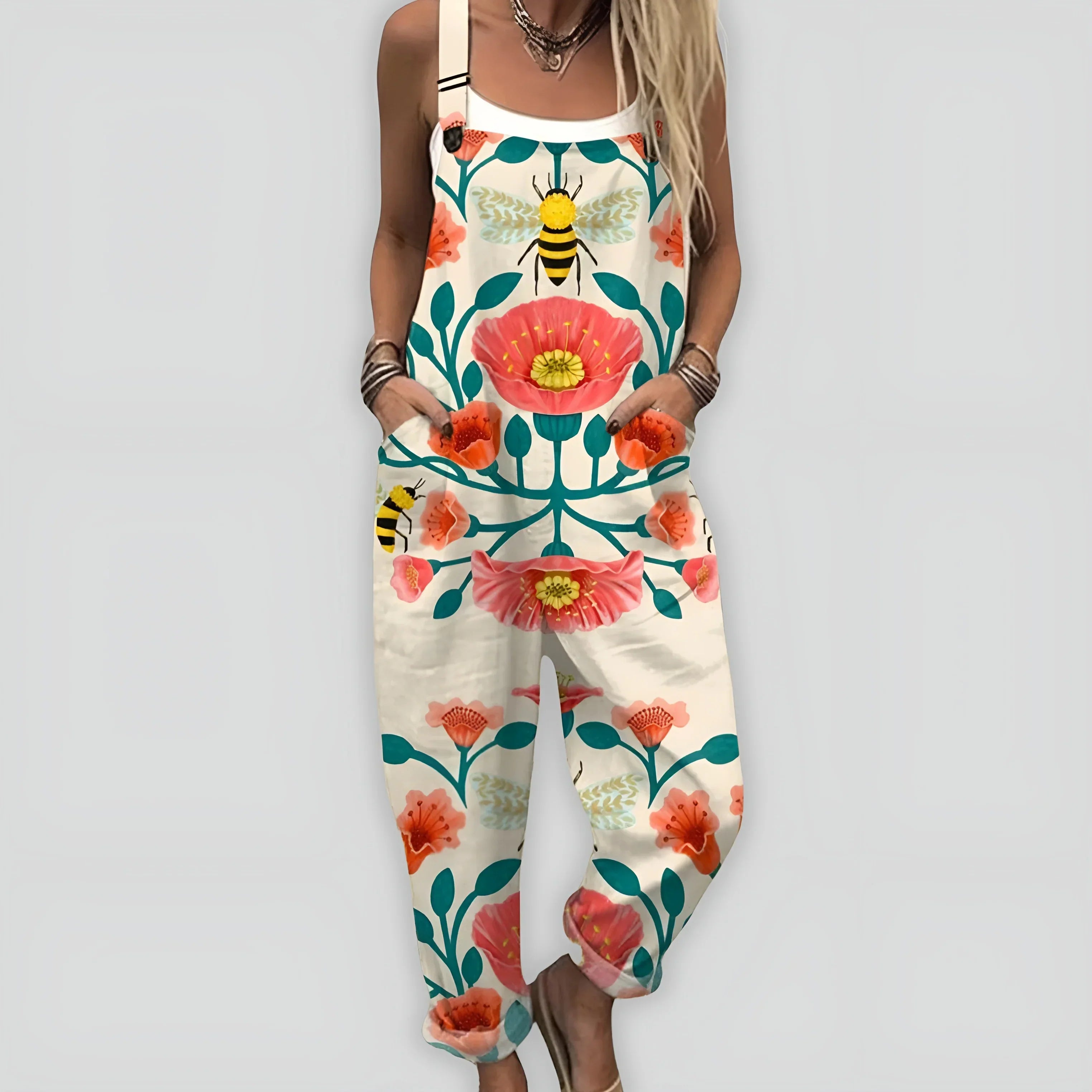 Anja™ - Komfortabel og Stilig Jumpsuit med Løs Passform