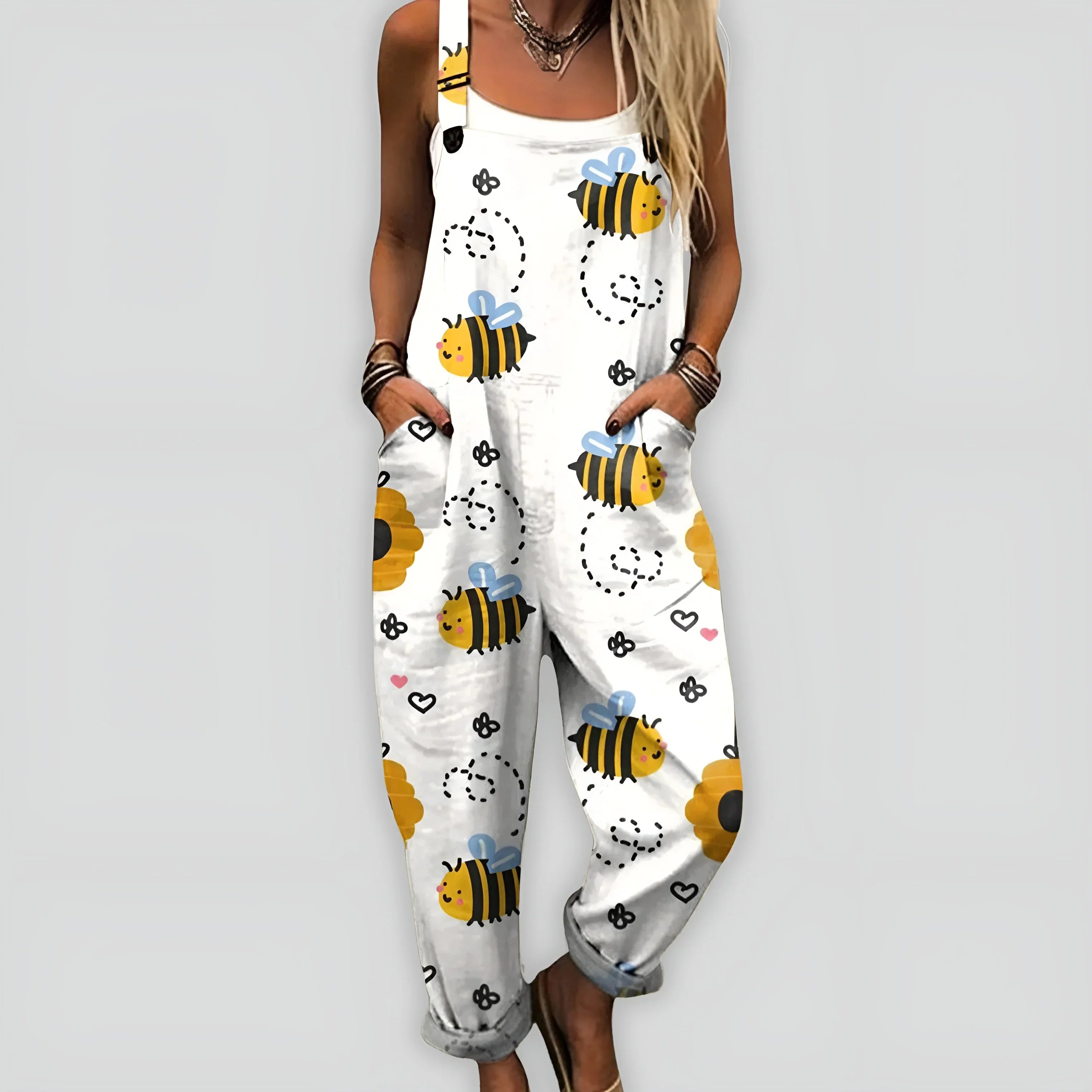 Anja™ - Komfortabel og Stilig Jumpsuit med Løs Passform