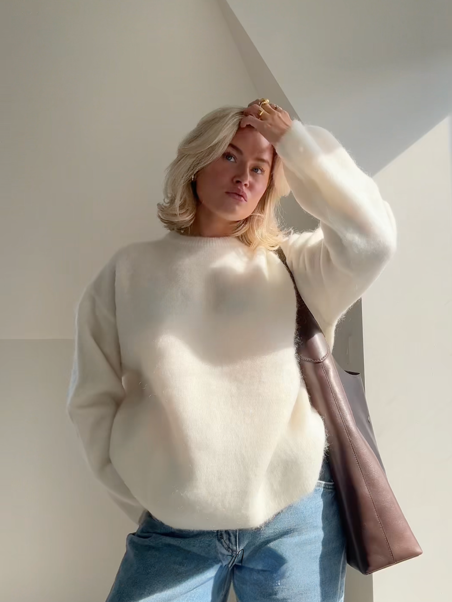 Élise | Rundhalset Genser i Mohair