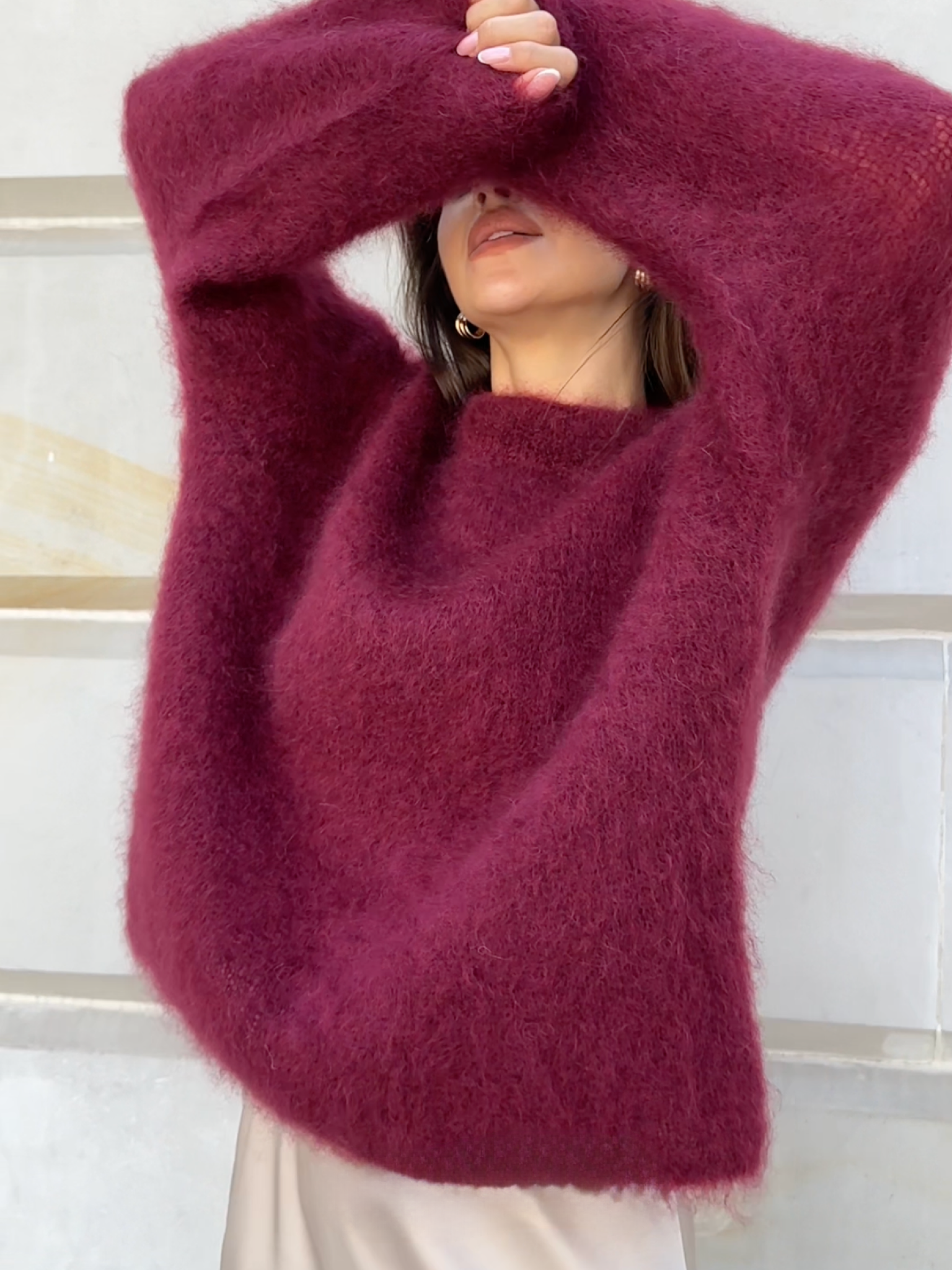 Élise | Rundhalset Genser i Mohair