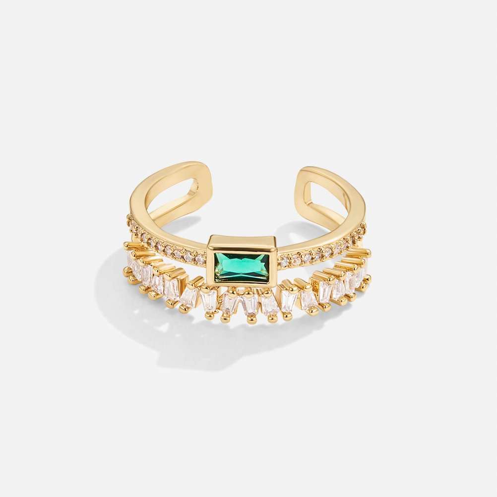 Bliss | Ring med lagdelt krystalldesign