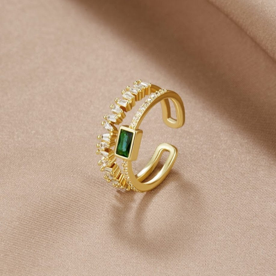 Bliss | Ring med lagdelt krystalldesign