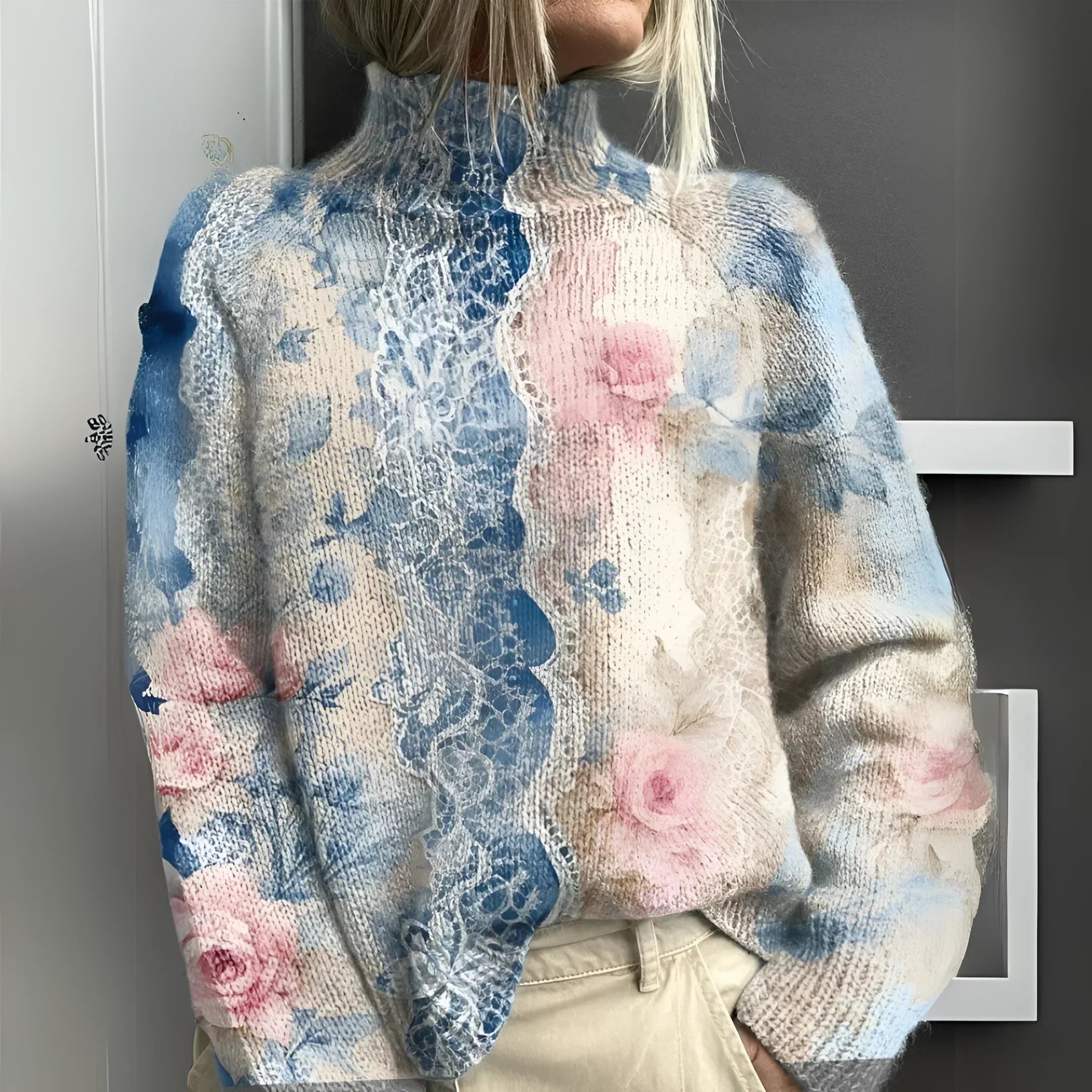 Lieke | Varm Strikket Ullturtle-Neck Trøye