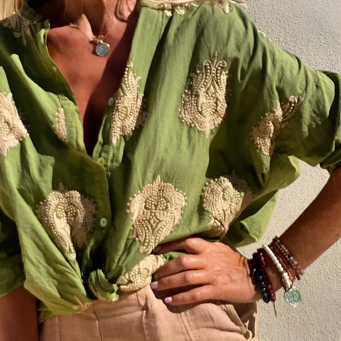 Majken | Trykt bluse