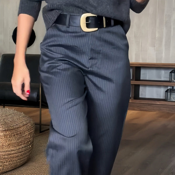 Caprice - Elegant stripete dressbukse