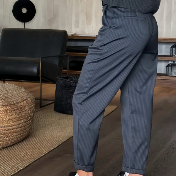 Caprice - Elegant stripete dressbukse