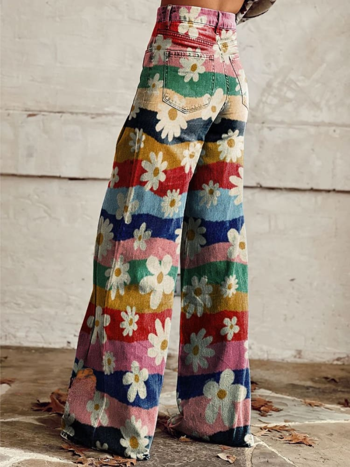 Vinicia | Retro Floral Bukse