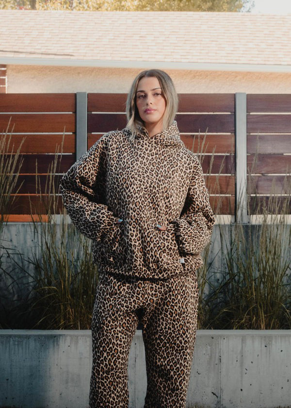 Noémie | Leopardmønstret hettegenser