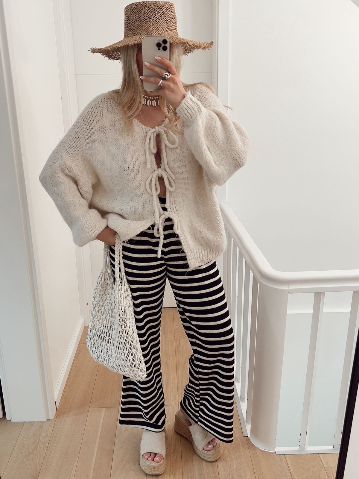 Manon | Cardigan med Sløyfedetaljer