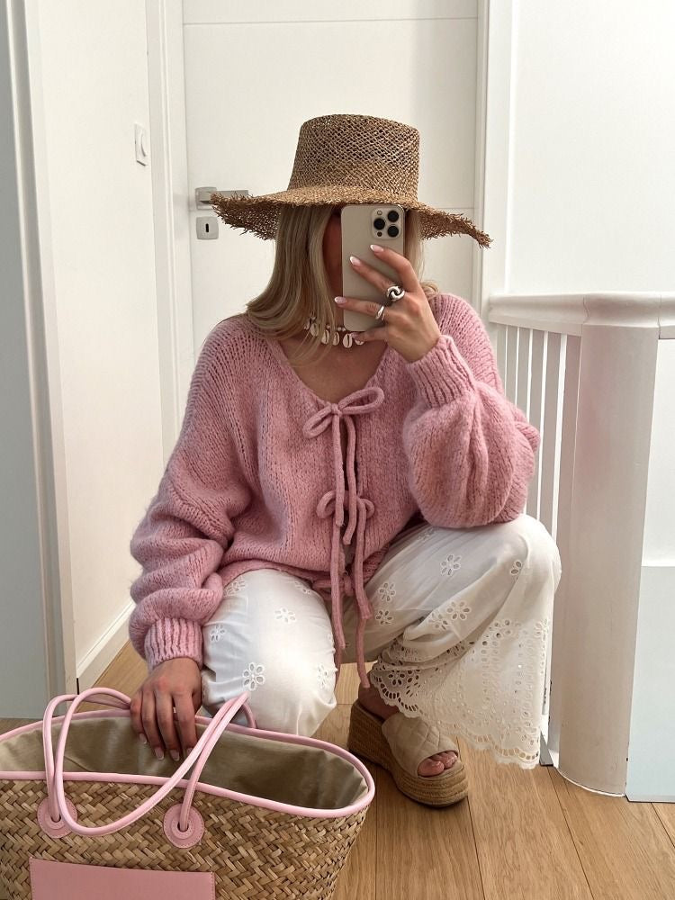Manon | Cardigan med Sløyfedetaljer