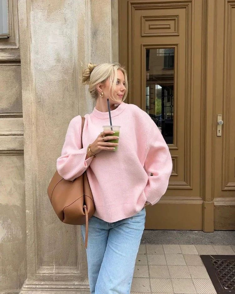 Bérénice | Rosa oversized genser
