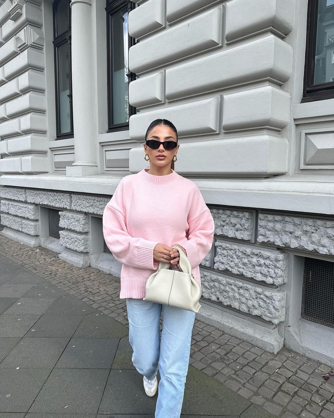 Bérénice | Rosa oversized genser