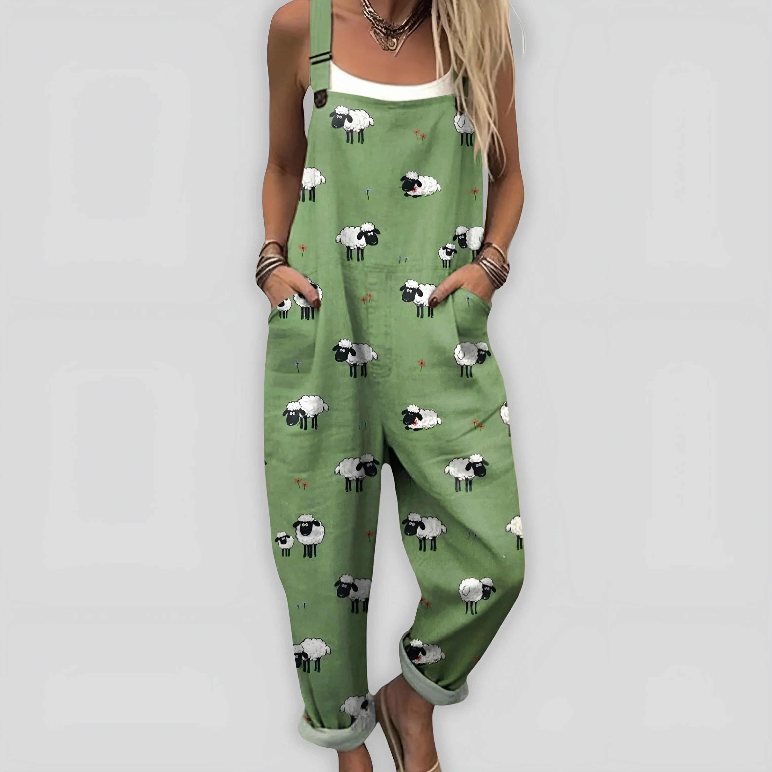 Anja™ - Komfortabel og Stilig Jumpsuit med Løs Passform