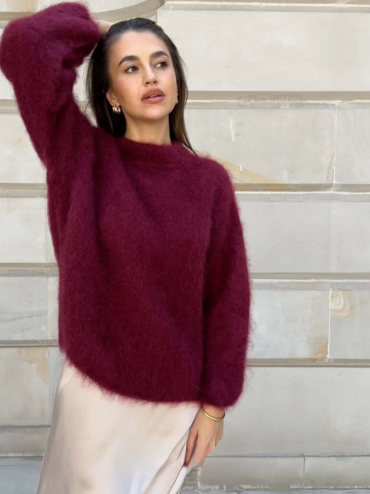 Élise | Rundhalset Genser i Mohair