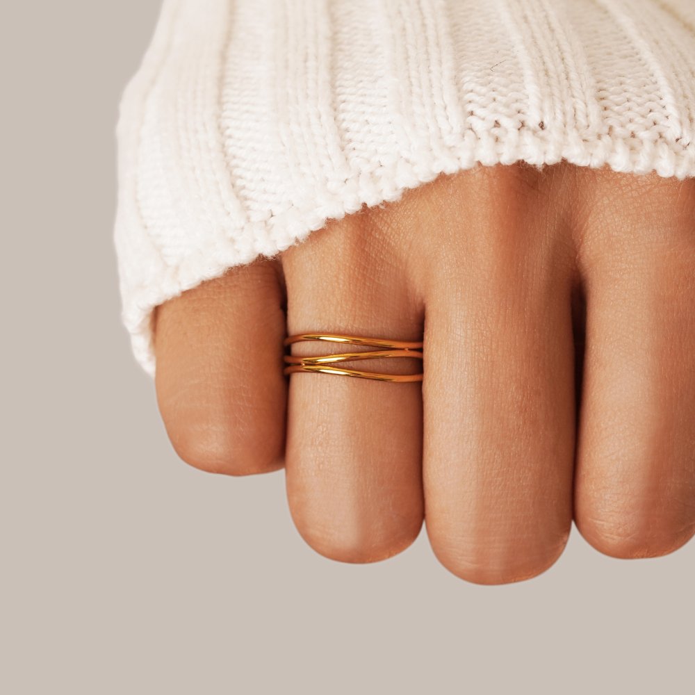 Infinity Loop – Gullring med evighetssymbol