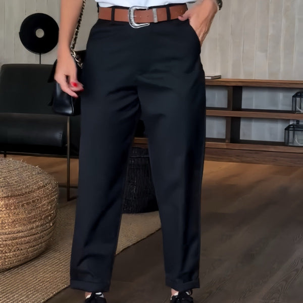 Caprice - Elegant stripete dressbukse