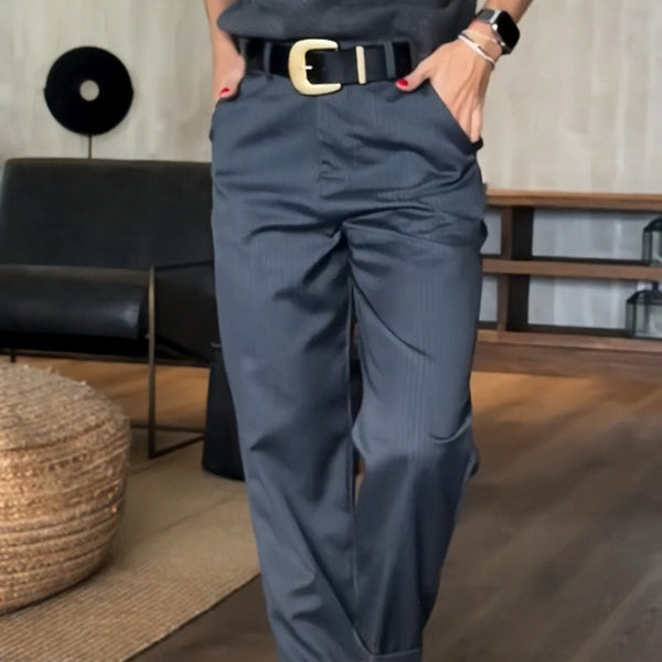 Caprice - Elegant stripete dressbukse